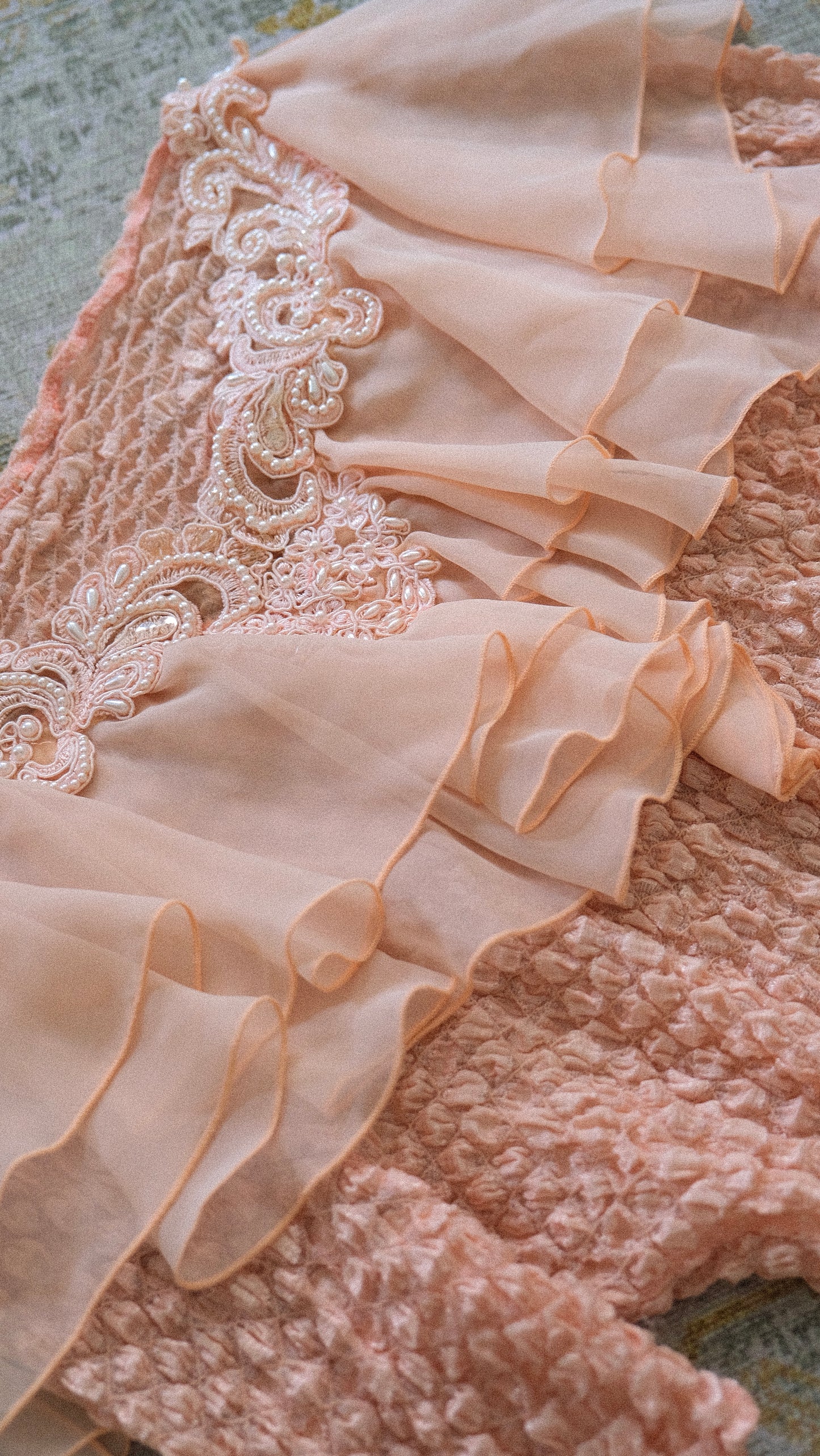 Vintage ruffle short sleeve