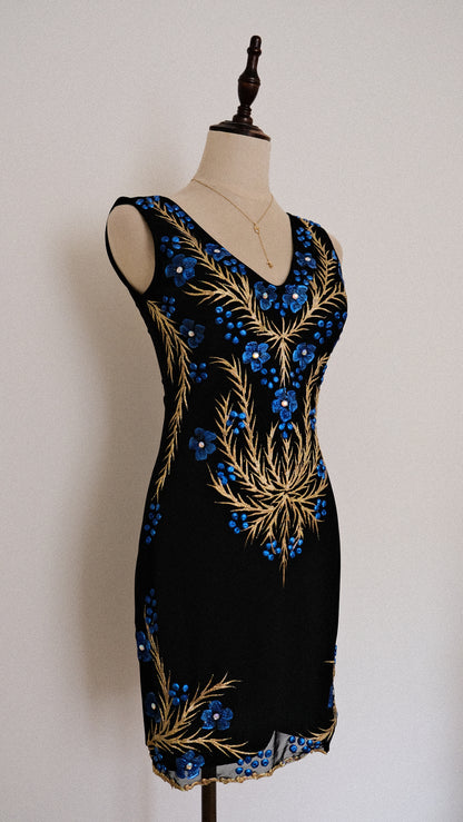 Forget-me-not mini dress (S/M)