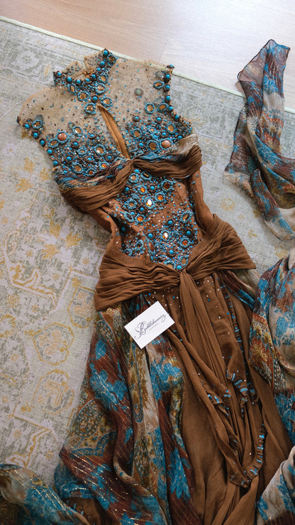 Vintage Italian siren dress (S/M-M)