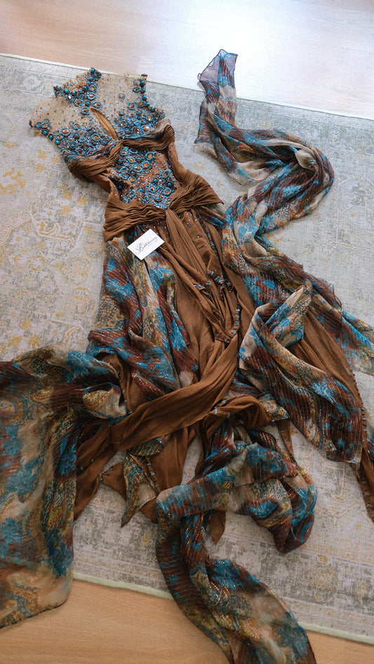 Vintage Italian siren dress (S/M-M)