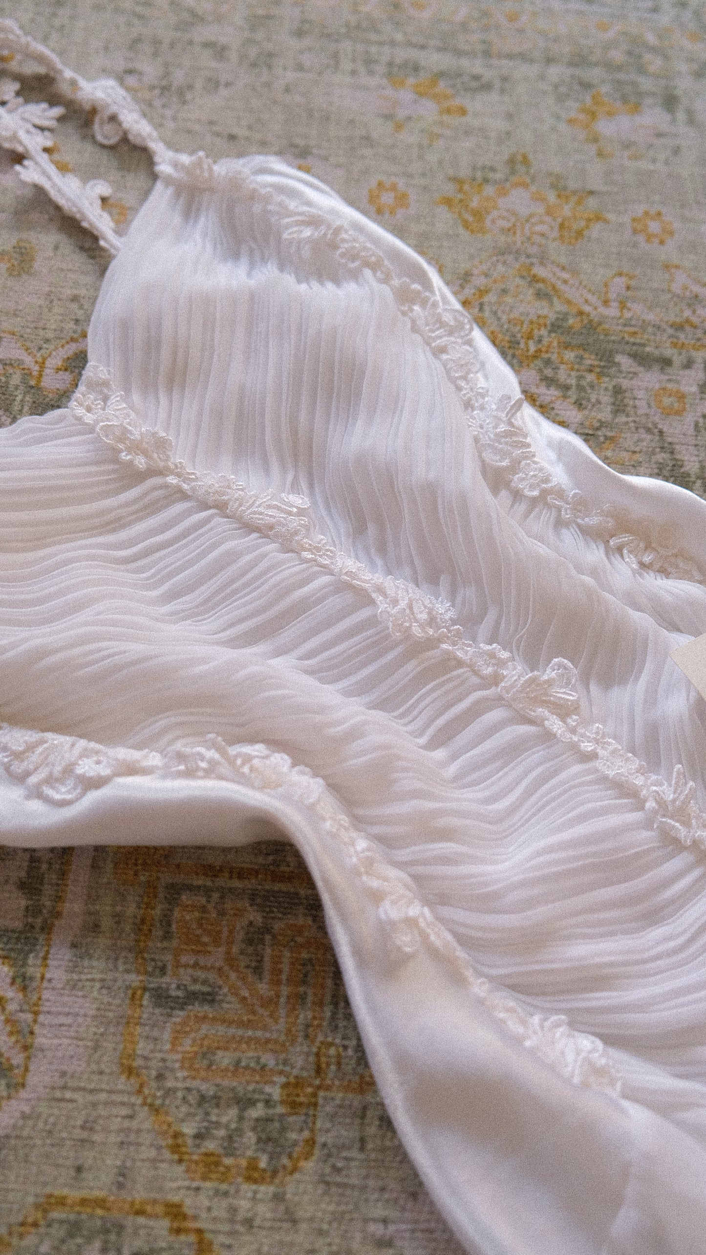 Vintage white flutter babydoll