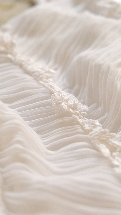 Vintage white flutter babydoll
