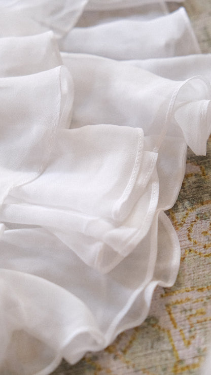 Vintage white flutter babydoll