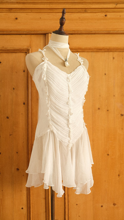 Vintage white flutter babydoll