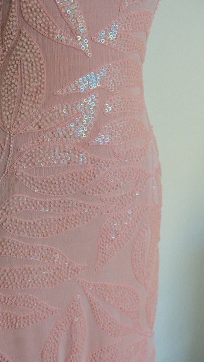 Pastel pink shimmer dress (M, M/L, L)
