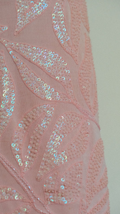 Pastel pink shimmer dress (M, M/L, L)