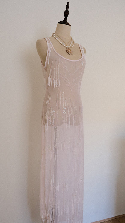 Sheer pastel pink romance dress (M, M/L)