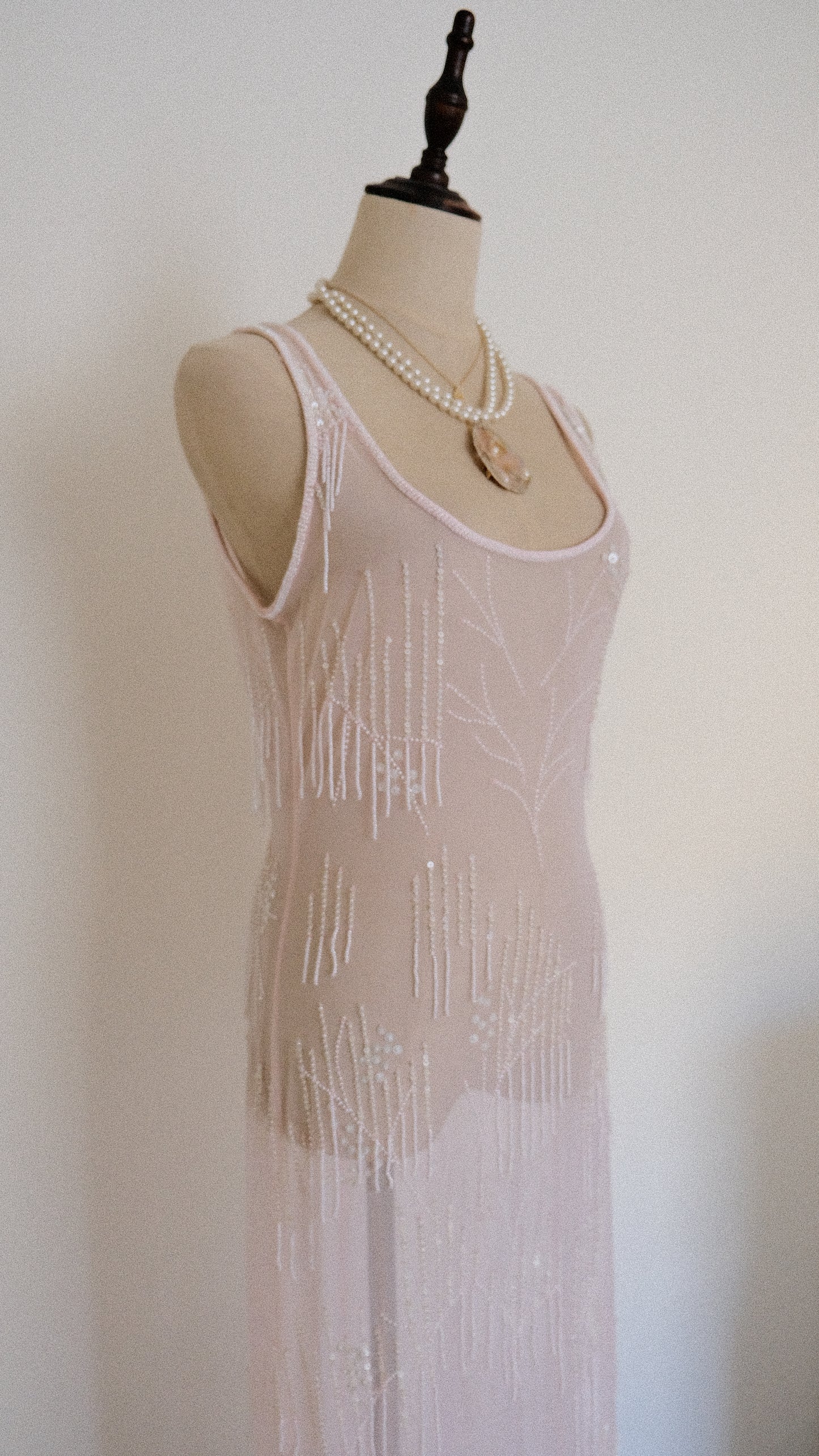 Sheer pastel pink romance dress (M, M/L)