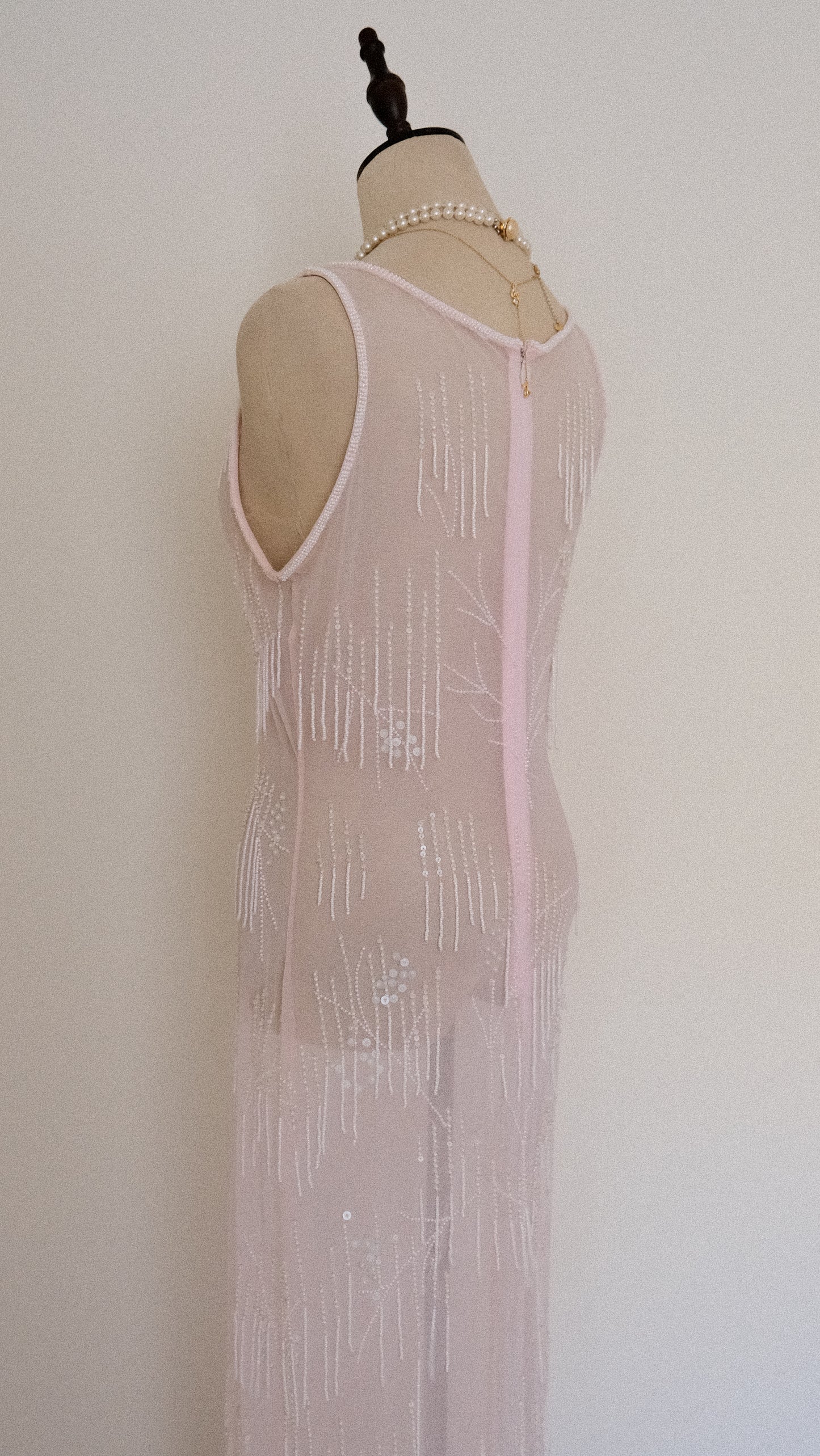 Sheer pastel pink romance dress (M, M/L)