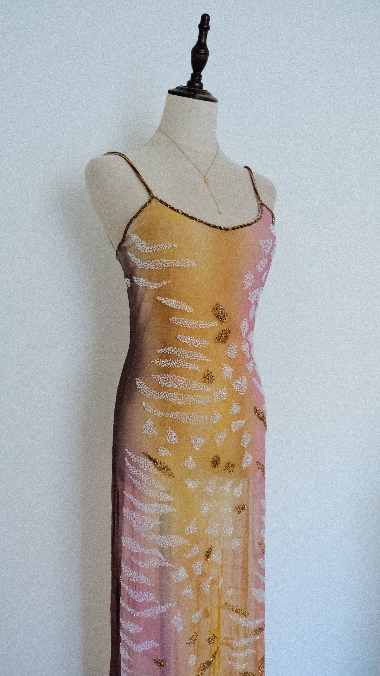 A sunset serenade mesh dress (M)