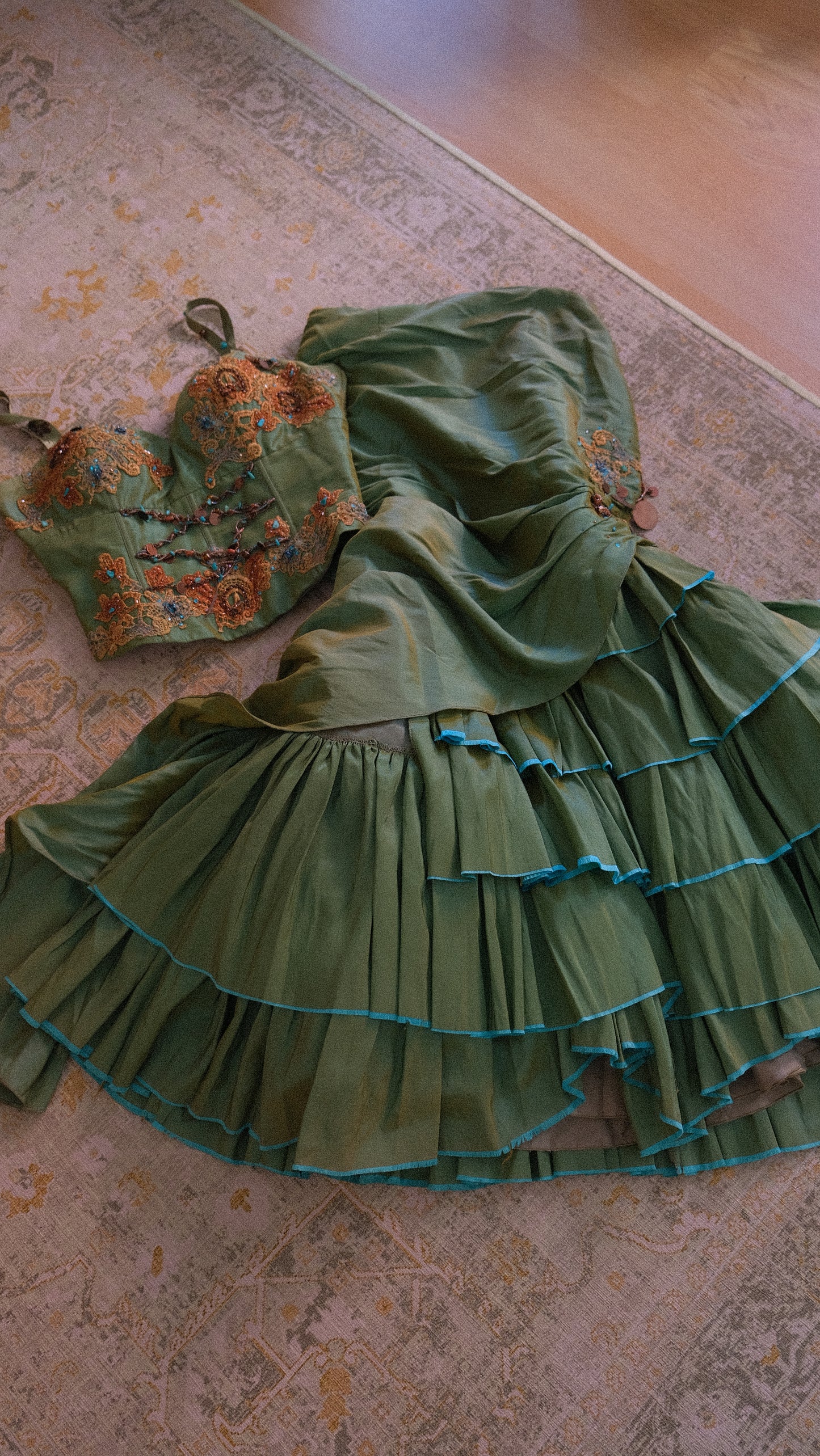 Italian mermaidcore 2 piece set (M)