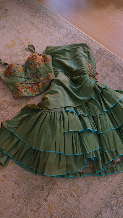 Italian mermaidcore 2 piece set (M)