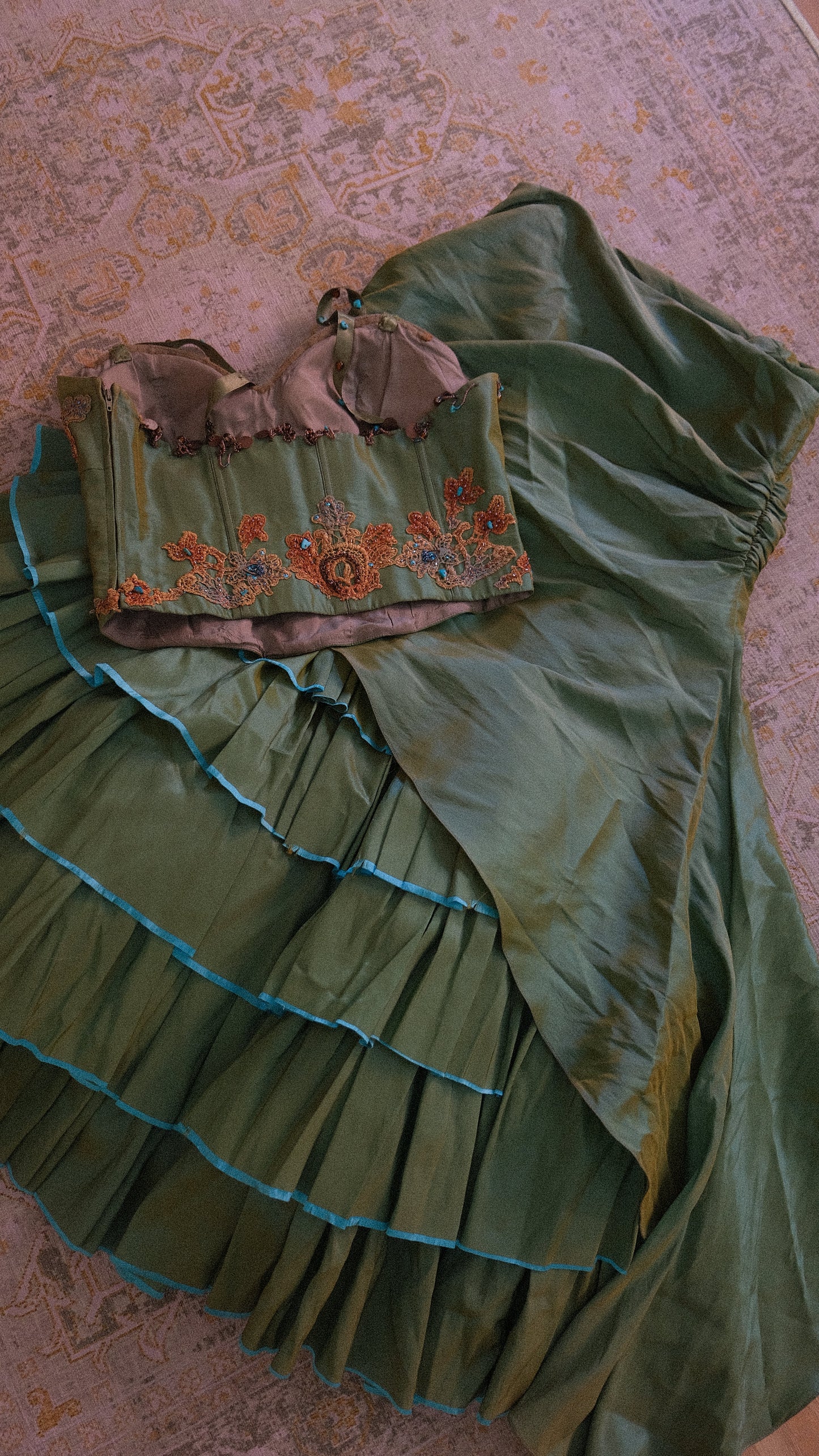 Italian mermaidcore 2 piece set (M)