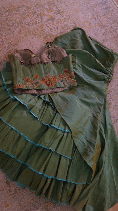 Italian mermaidcore 2 piece set (M)