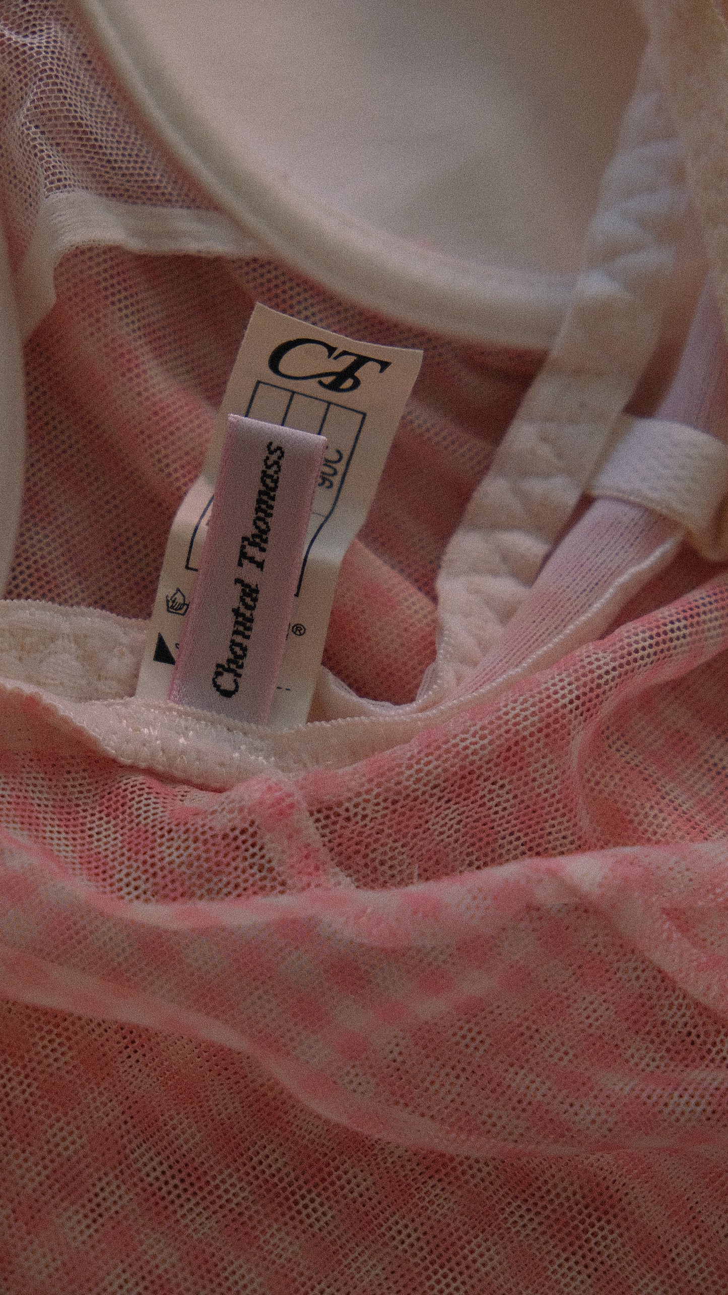 Chantal Thomass vintage pink gingham babydoll (75C/34C)