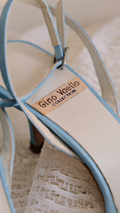 Gino Vaello ocean blue kitten heels (40)