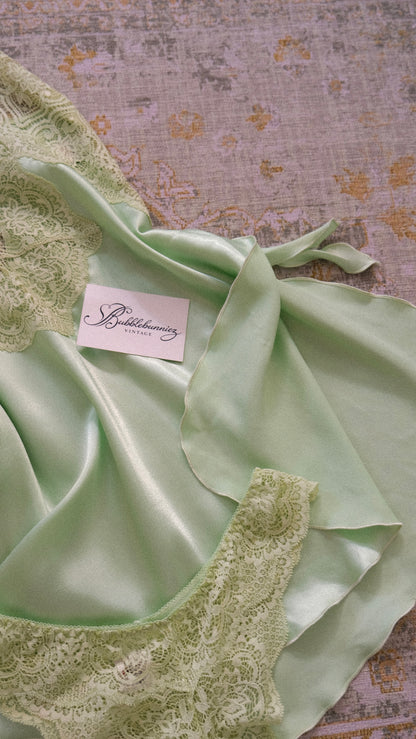 Mint green 2 piece lingerie set (M)
