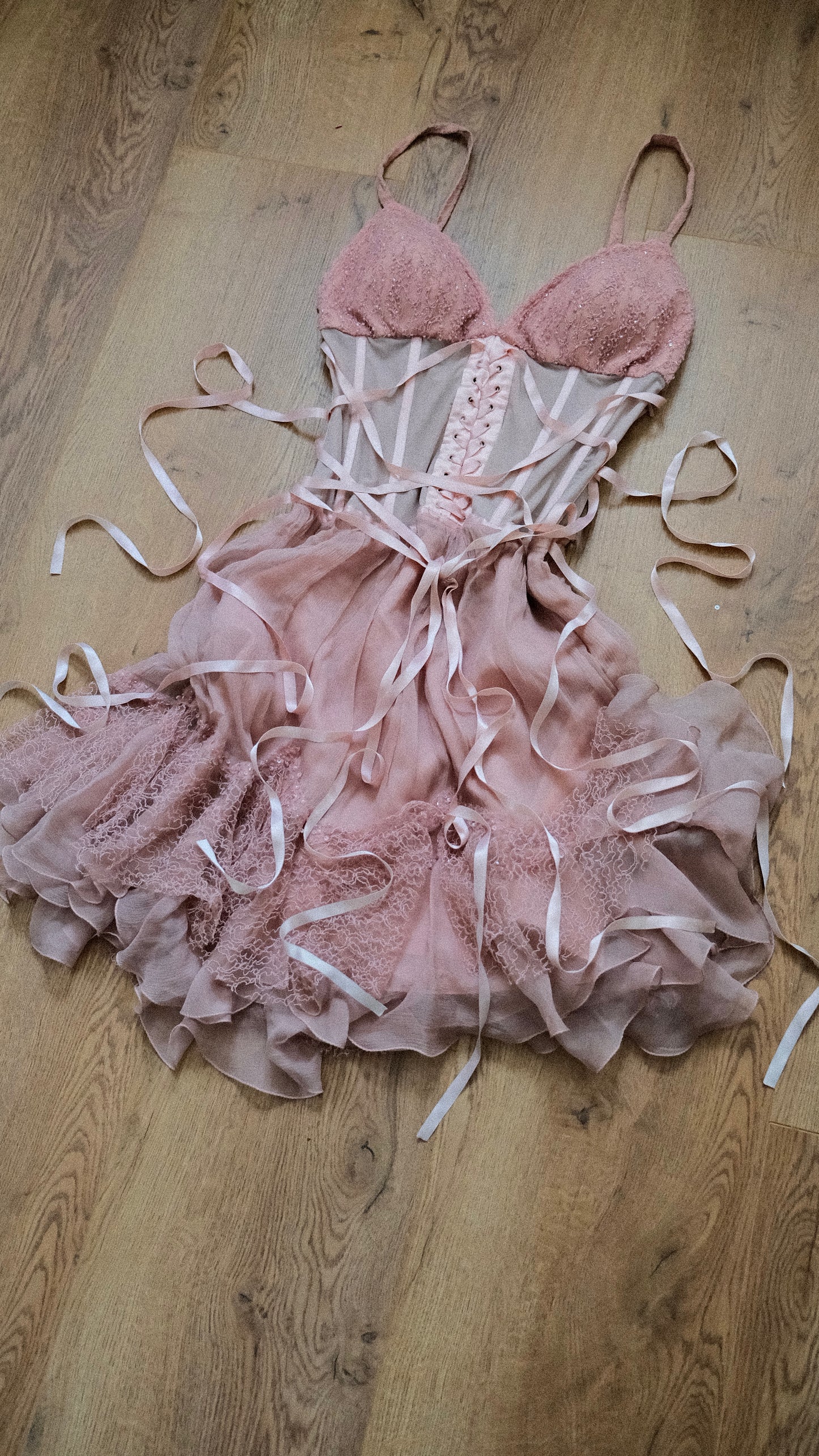 Blushing fairy dress (S/M, M)