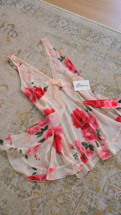 Vintage floral babydoll (S-M)