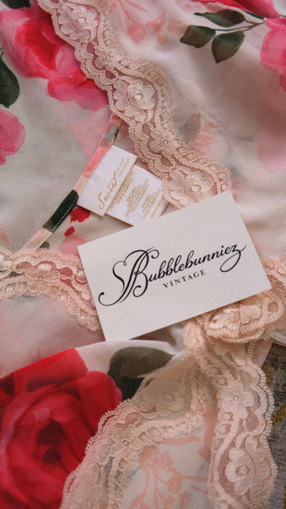 Vintage floral babydoll (S-M)