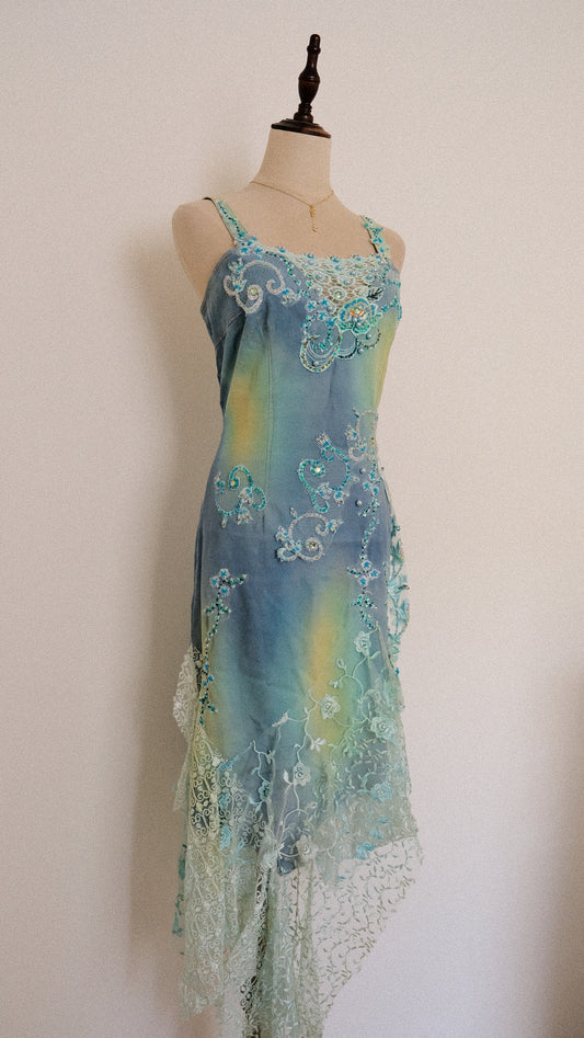 Oceanic breeze mermaid dress (L-XL)