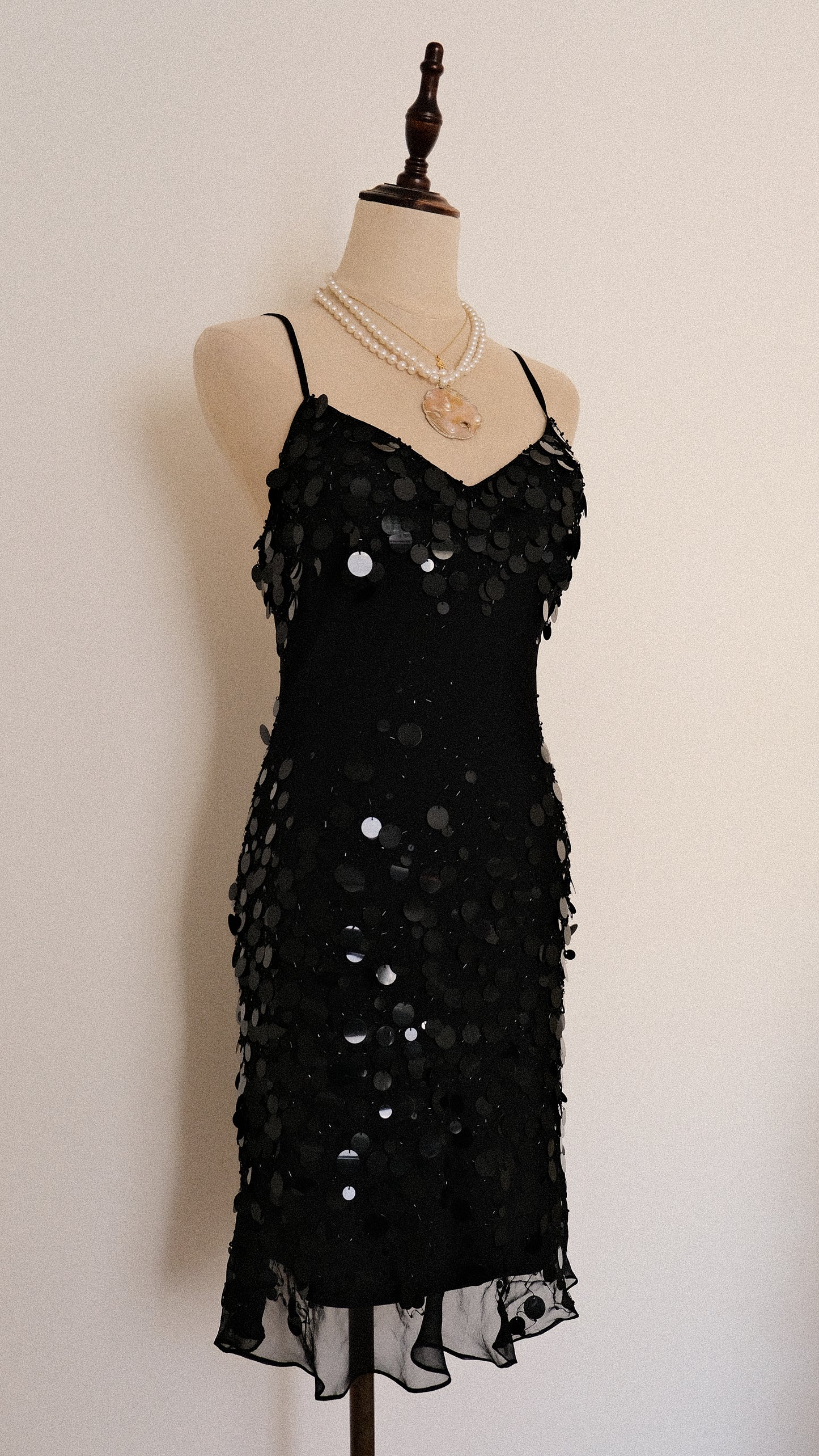 Starlit night sequin dress (M)