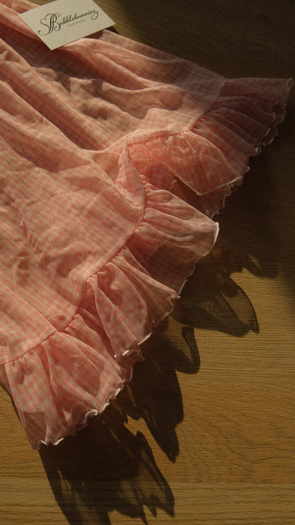 Chantal Thomass vintage pink gingham babydoll (75C/34C)