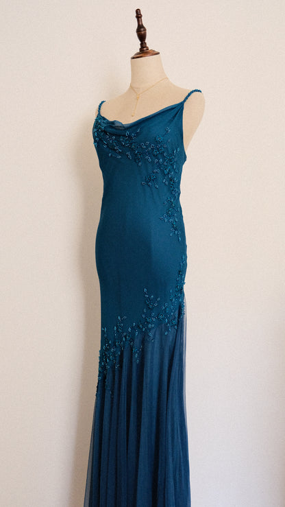 Turquoise reef mermaid dress (S/M, M)