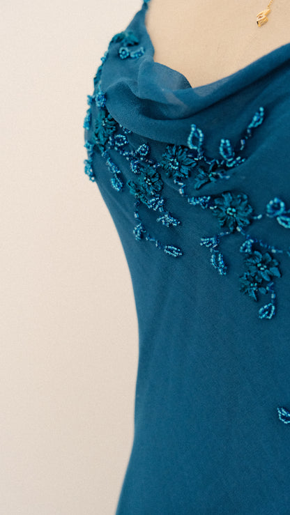 Turquoise reef mermaid dress (S/M, M)