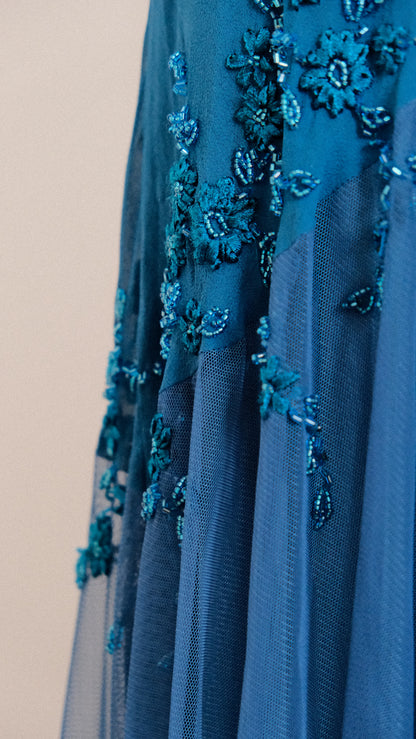 Turquoise reef mermaid dress (S/M, M)