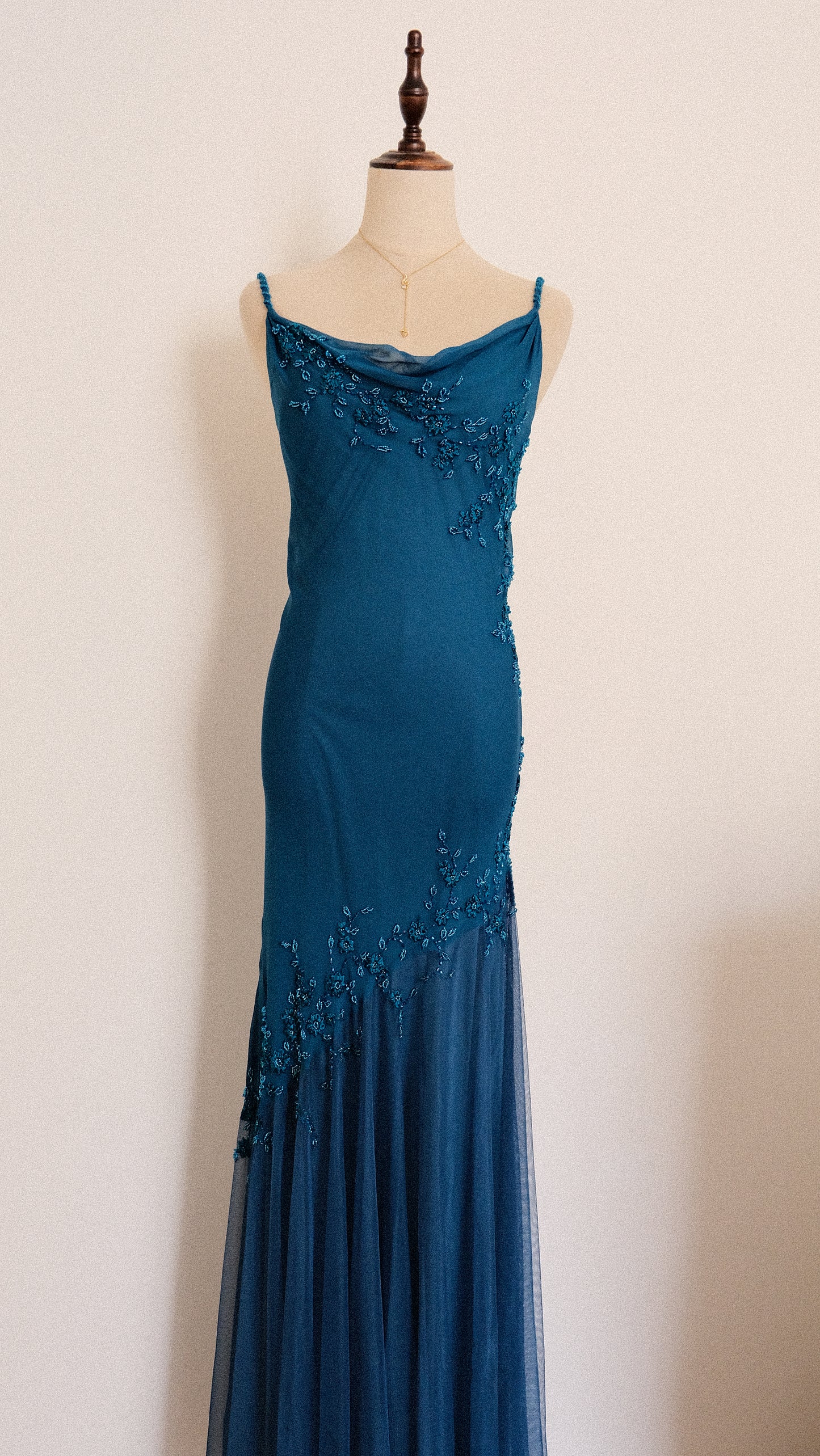 Turquoise reef mermaid dress (S/M, M)