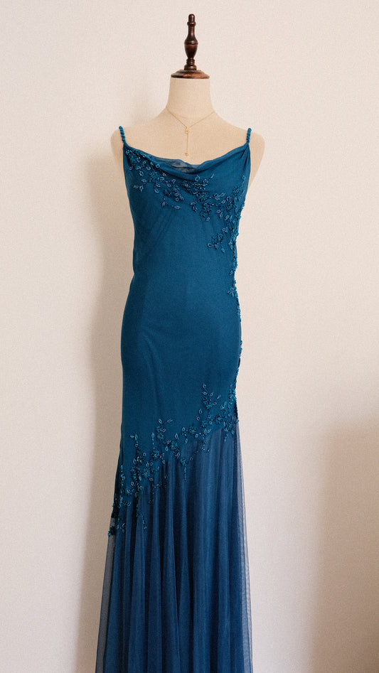 Turquoise reef mermaid dress (S/M, M)