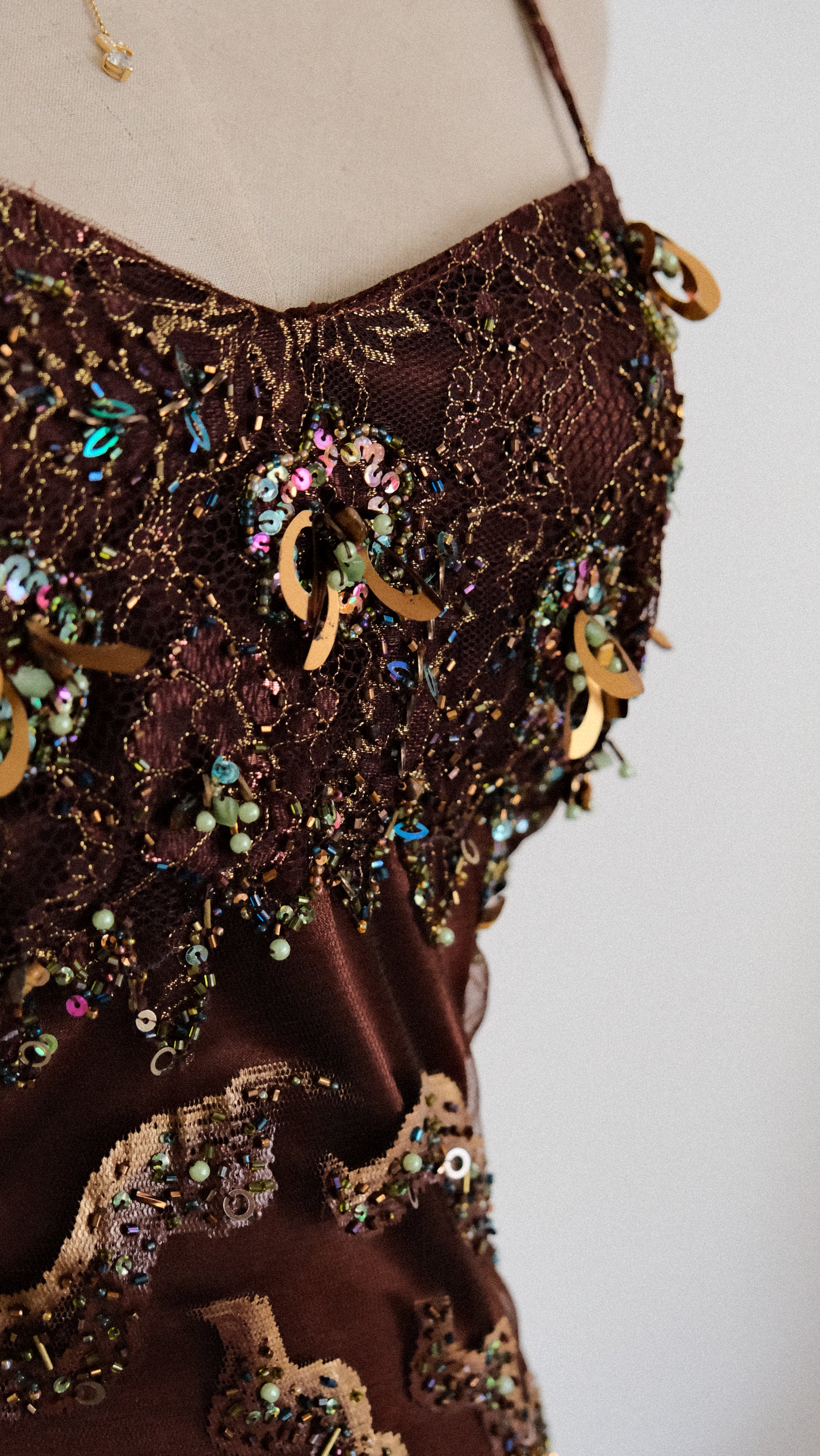 The deep chocolate rose dress (M, M/L)