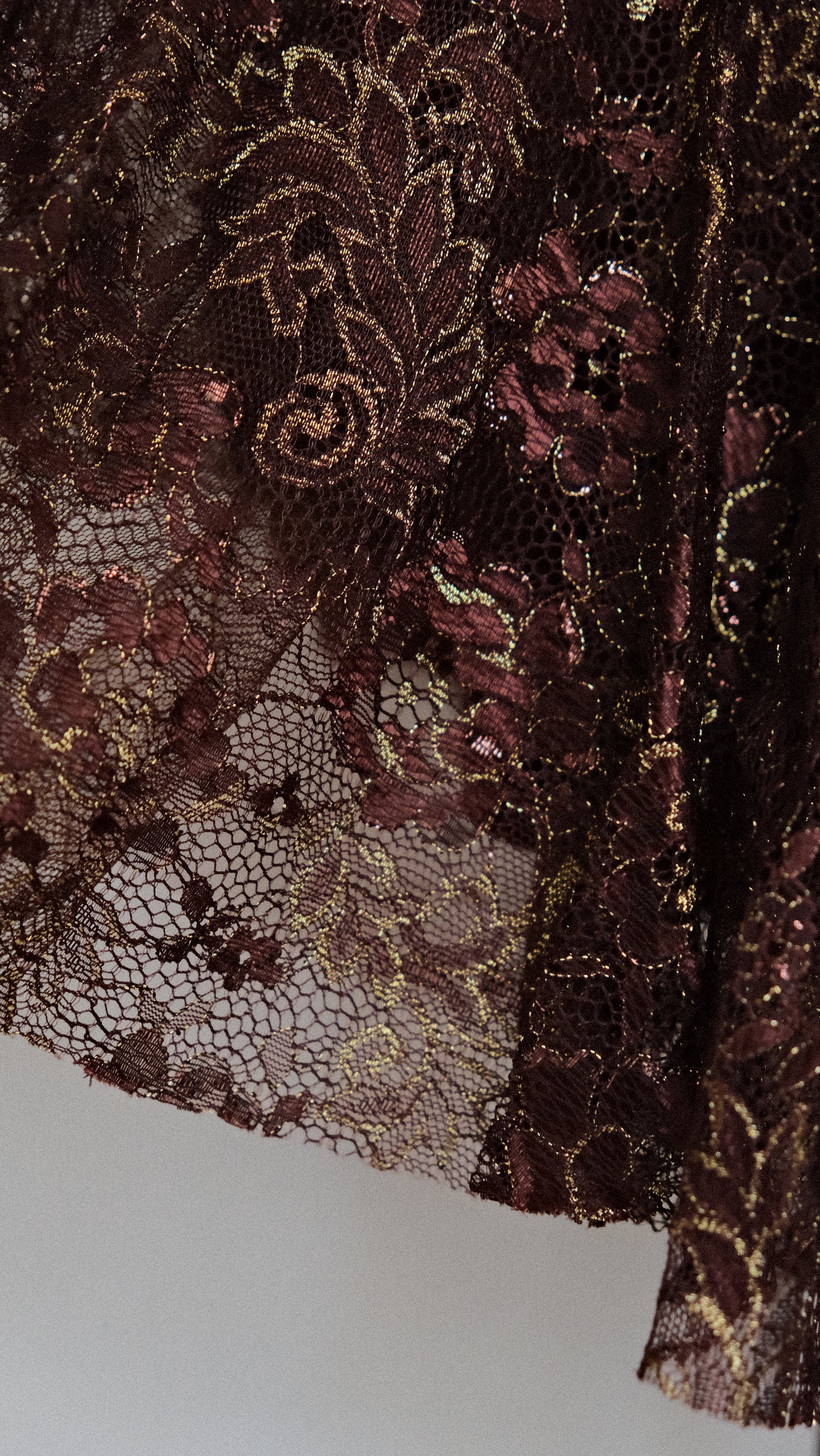 The deep chocolate rose dress (M, M/L)