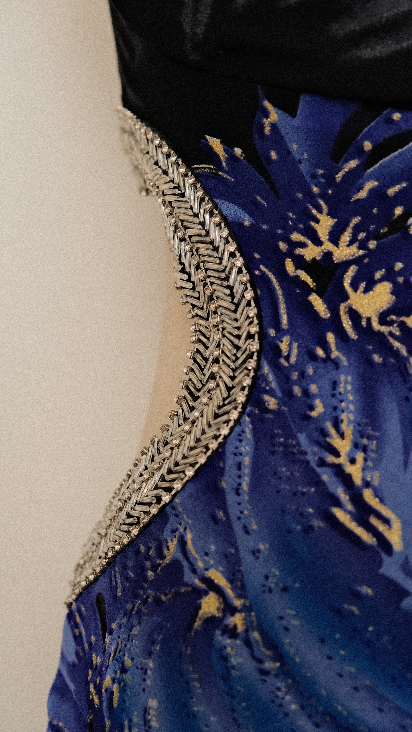 Deep-sea Floral dress (M, M/L)