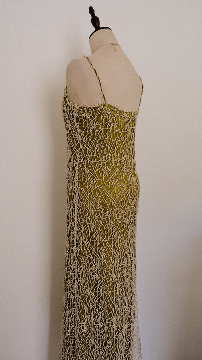 Olive fairytale dress (S/M, M)