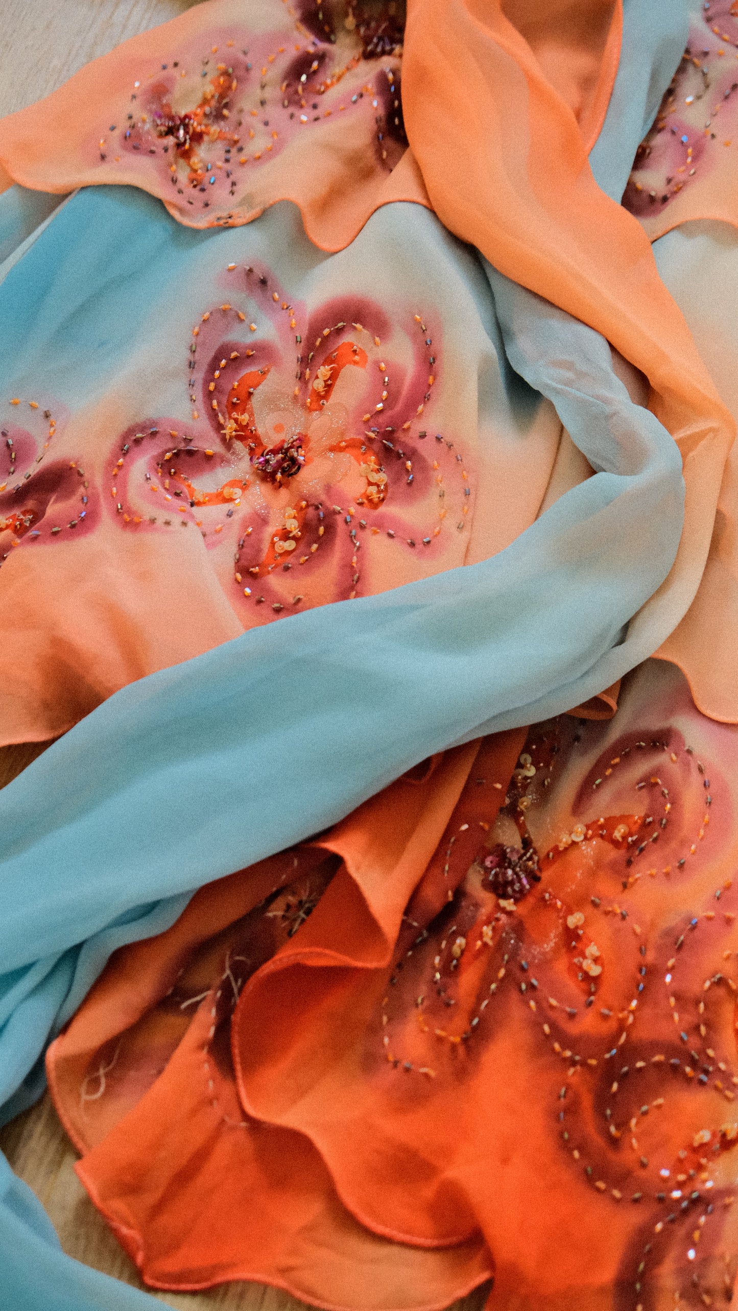 Sunset cascade dress (S/M)