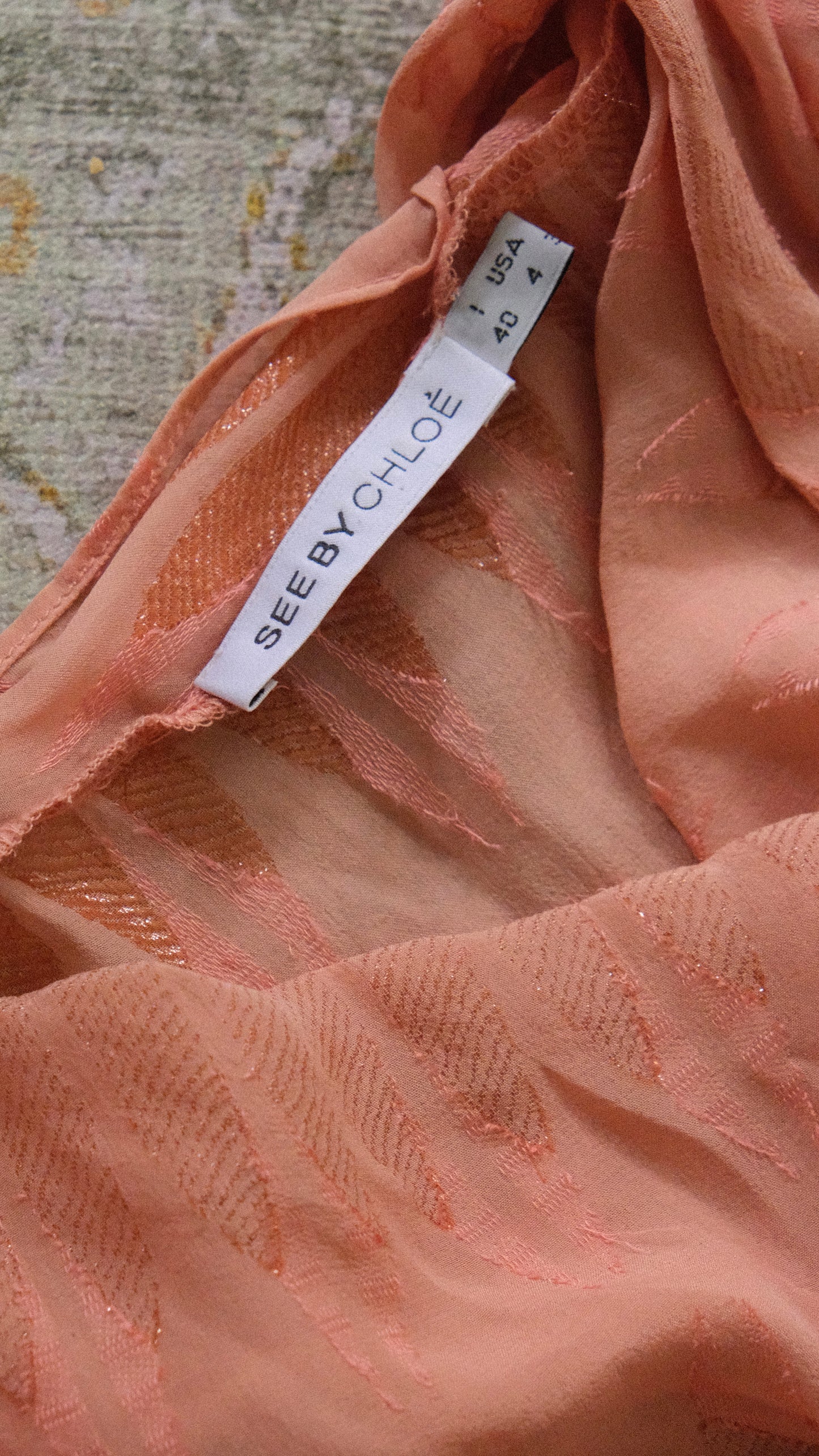 See by Chloe blush mini dress (S-M)