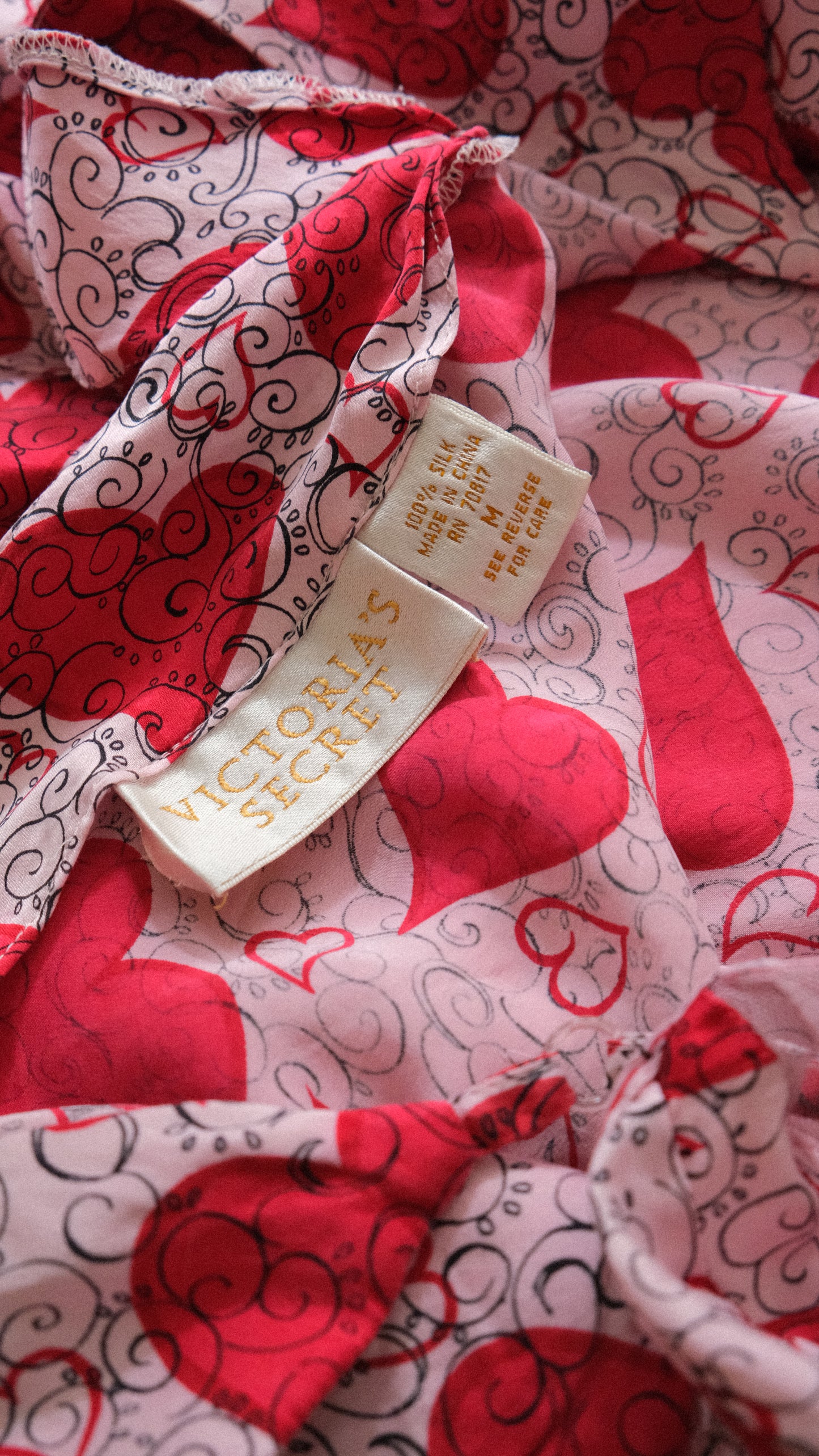 Vintage Victoria’s Secret babydoll with little hearts (M)