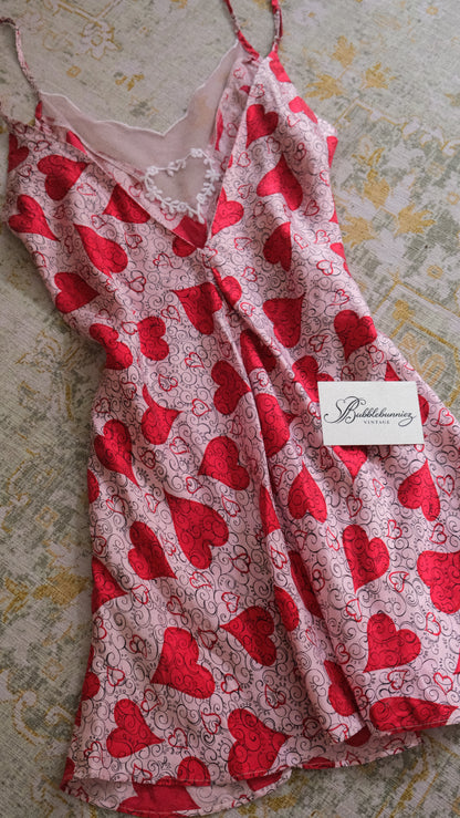 Vintage Victoria’s Secret babydoll with little hearts (M)