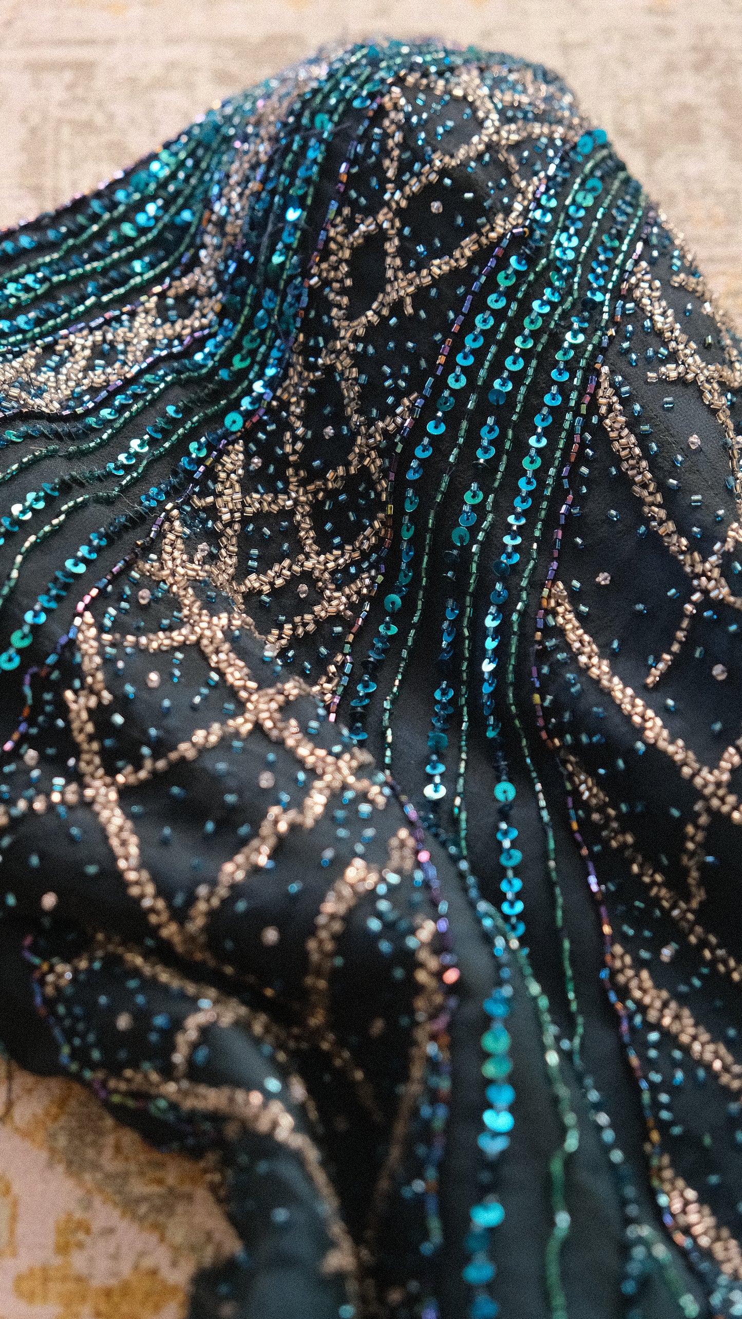 Vintage mermaidcore dress (L-XL)