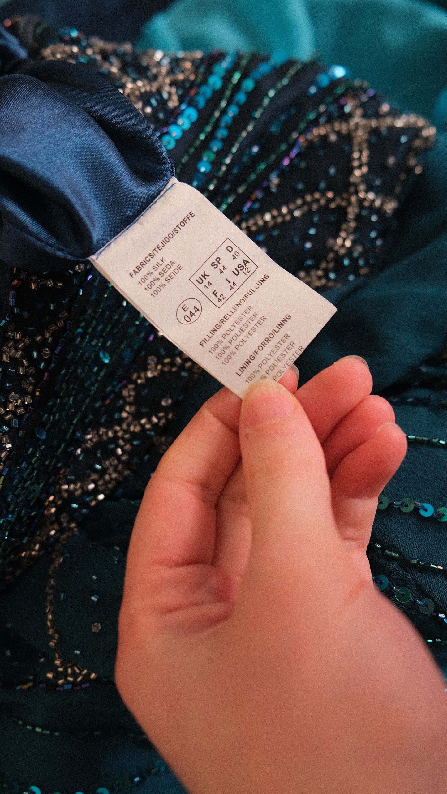 Vintage mermaidcore dress (L-XL)