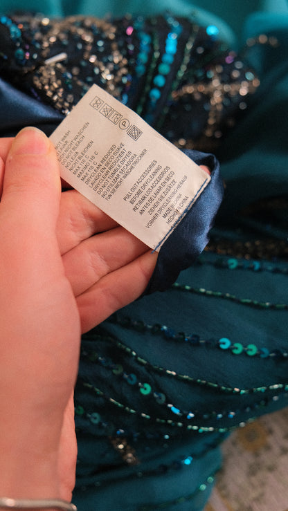 Vintage mermaidcore dress (L-XL)