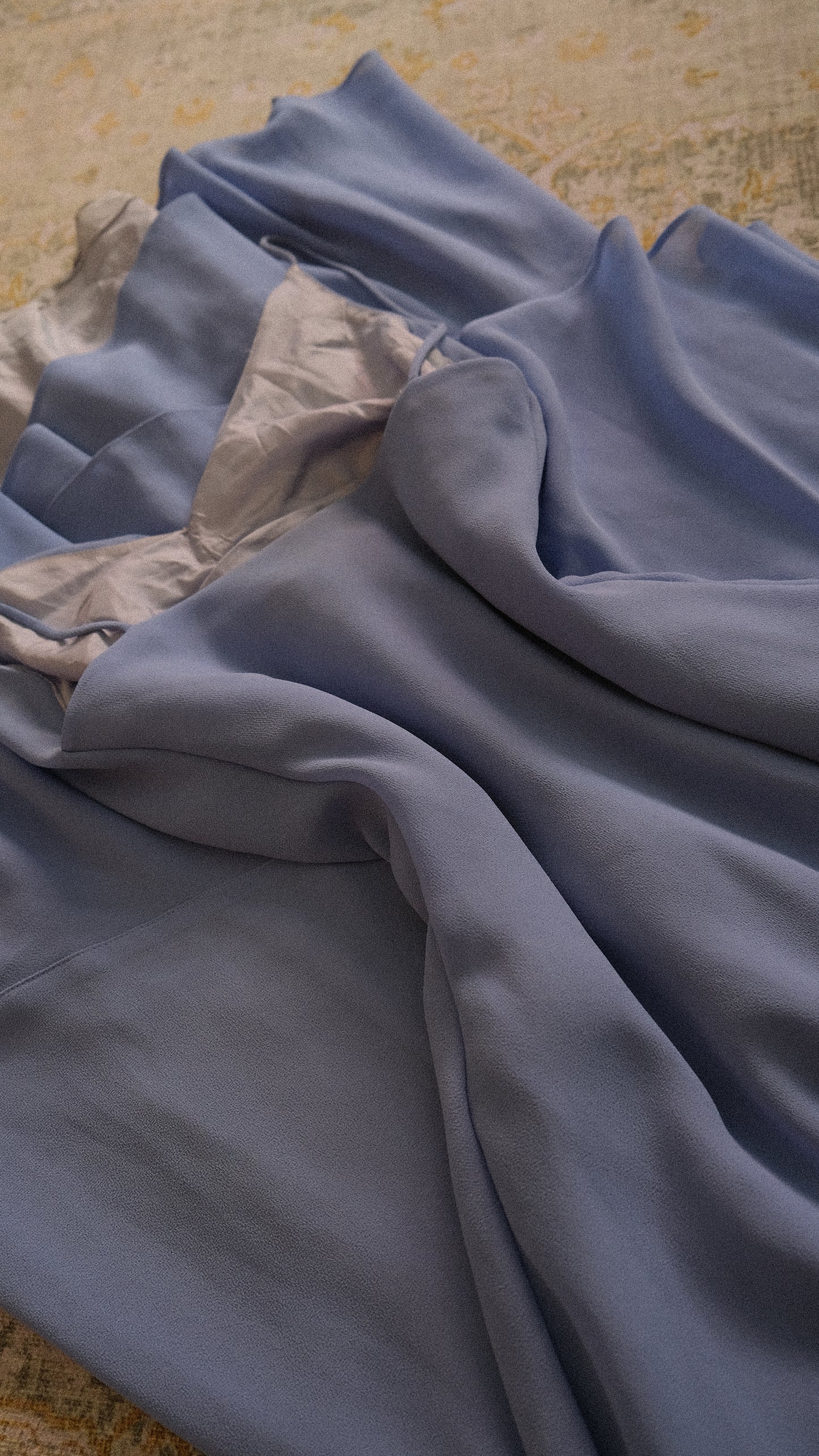 Vintage soft ocean blue dress (S-M)