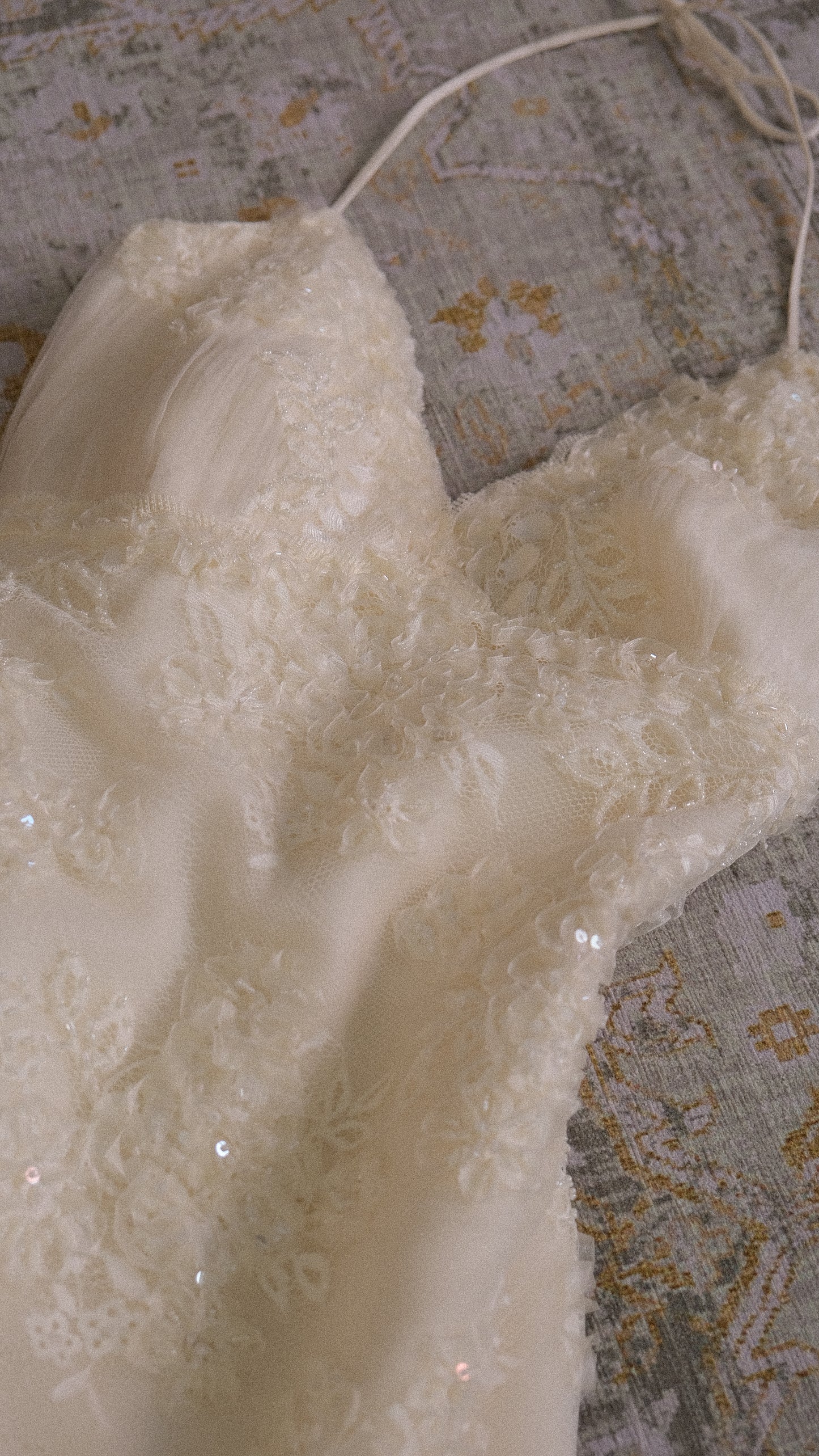 Mermaid tulle wedding gown (S)