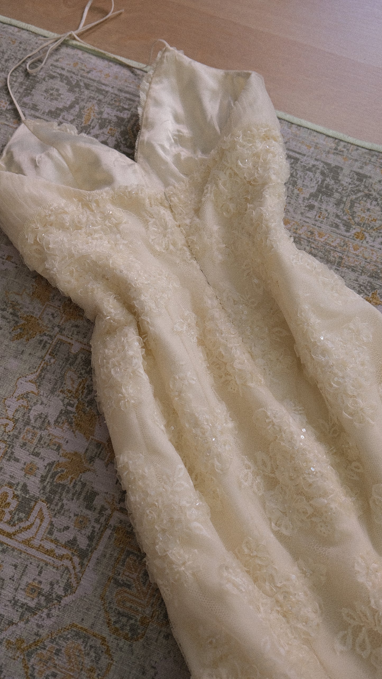 Mermaid tulle wedding gown (S)