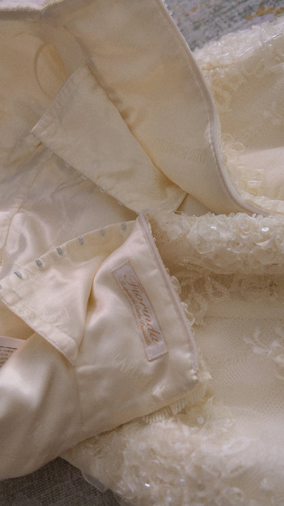 Mermaid tulle wedding gown (S)