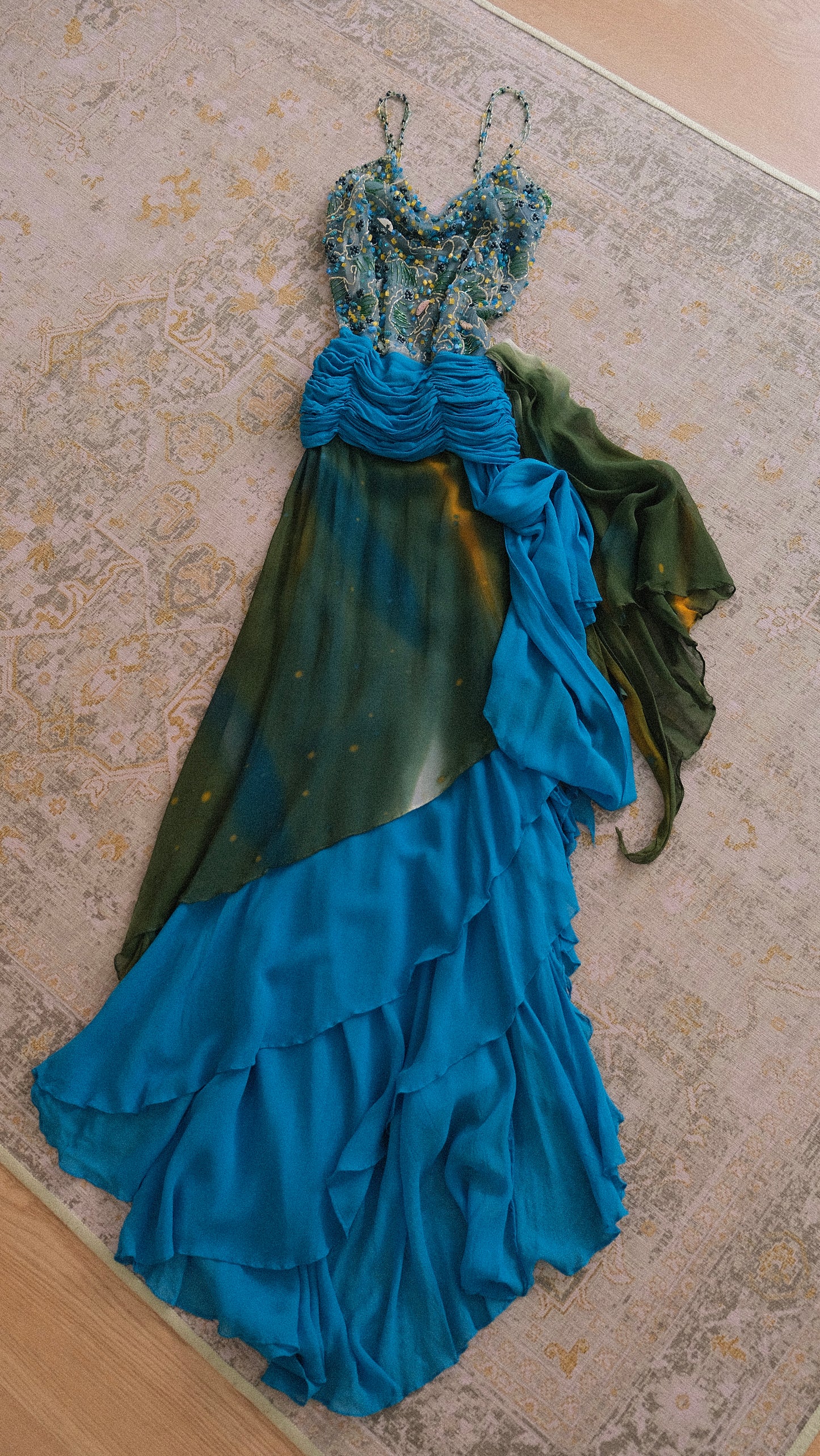 Vintage Yve London mermaid dress (S)