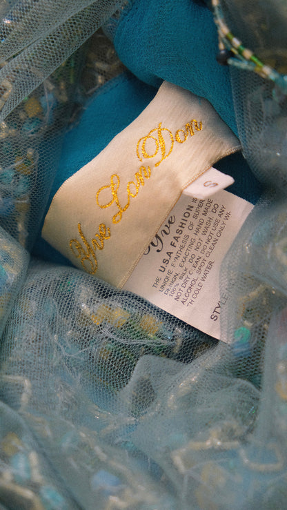 Vintage Yve London mermaid dress (S)