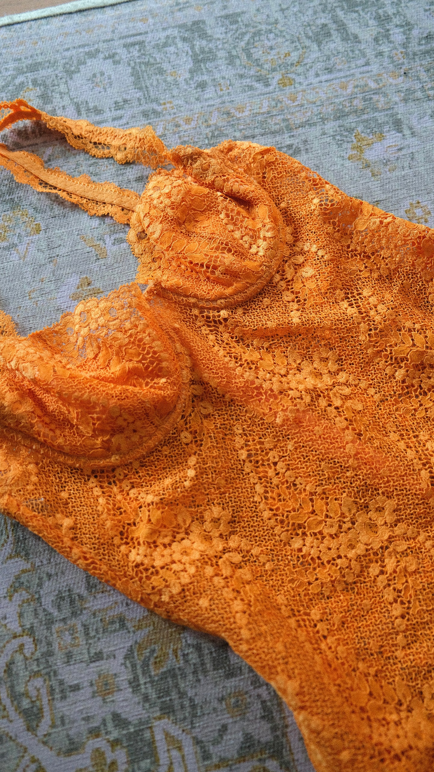 Vintage La Perla citrus lace babydoll (M)